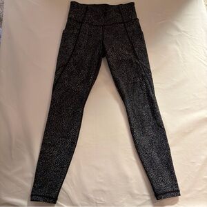 Athleta Black Patterned Leggings